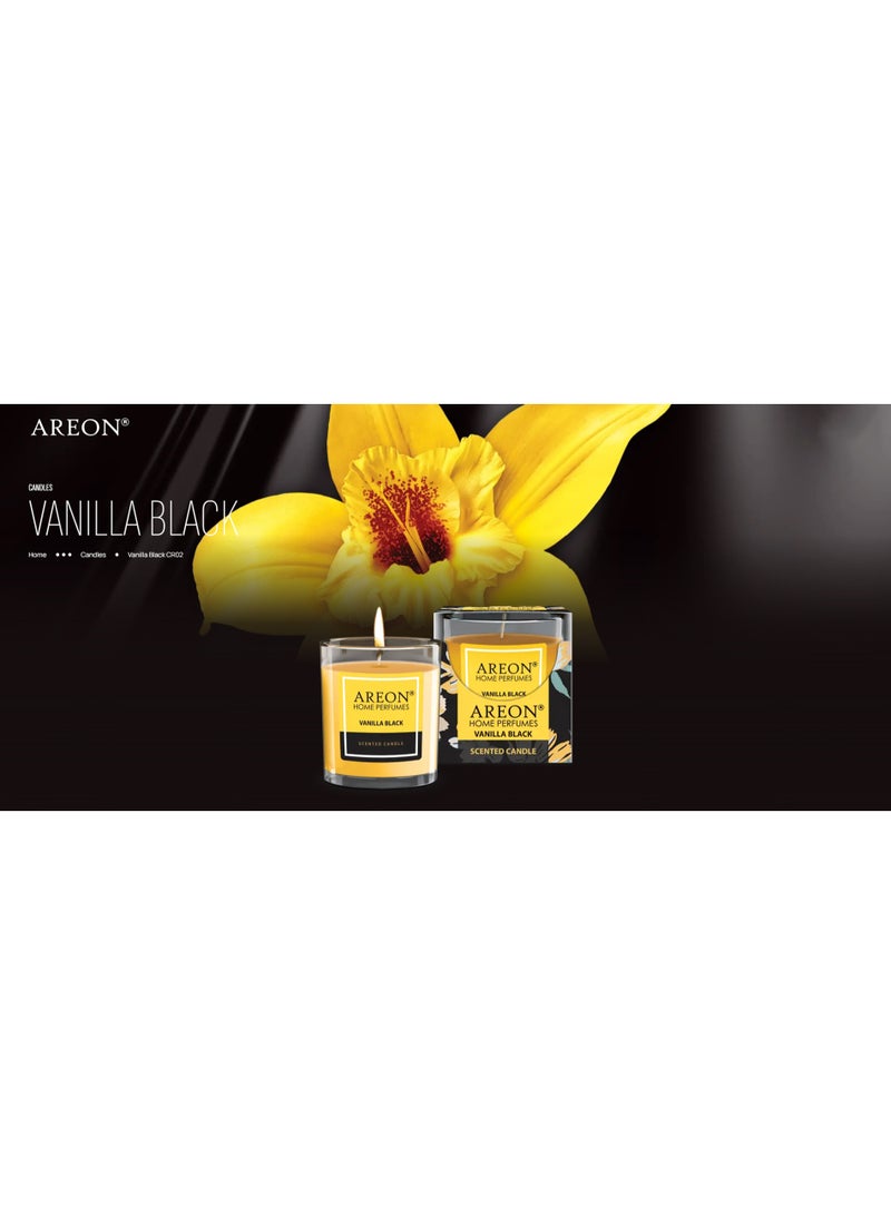 Areon Scented Candle 120g – Vanilla Black Fragrance, Long-Lasting Aroma - Image 3